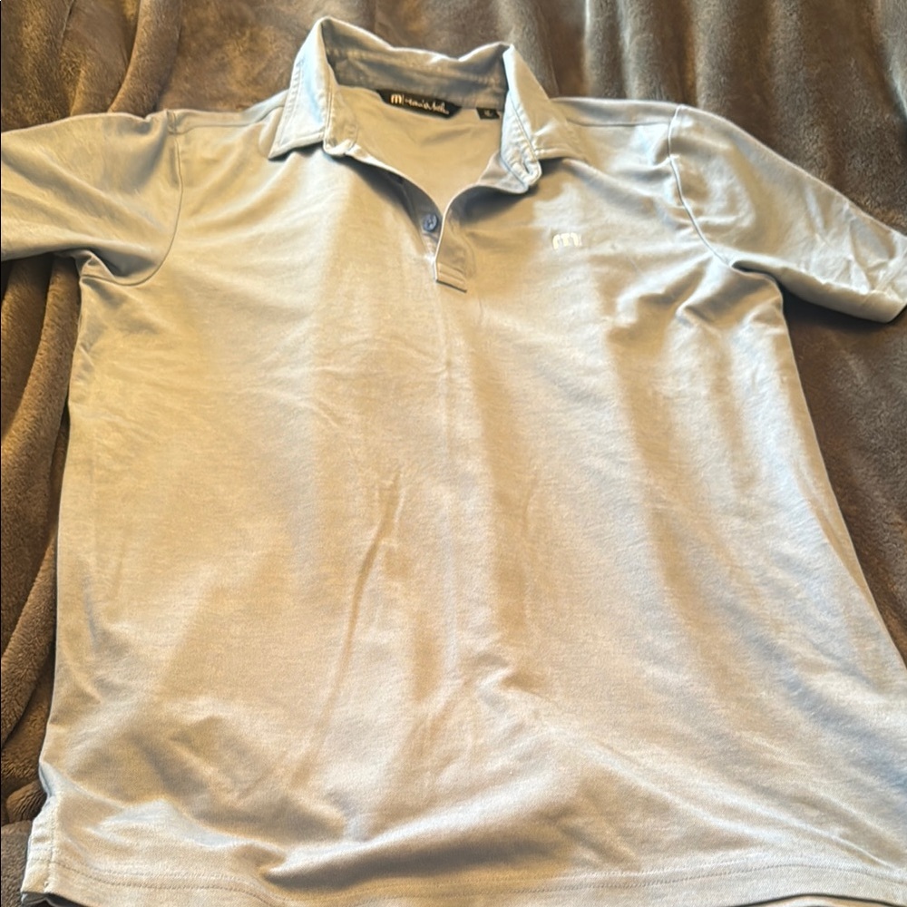Travis, Matthew Men's Light Blue Polo Shirt